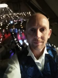 Jamie Silk, owner of Fun Casino Fun, at an event
