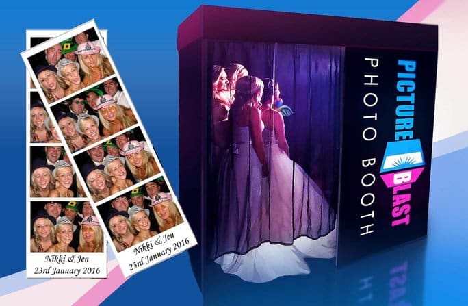 Picture Blast photo booth with photo strips