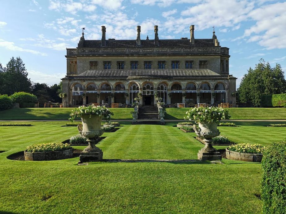 Stately home venue with formal gardens