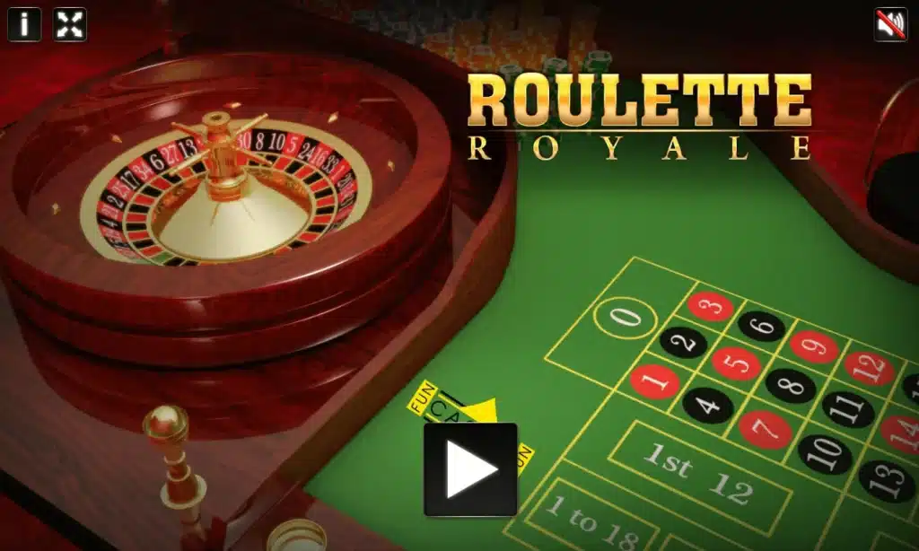Roulette Royale online game start screen