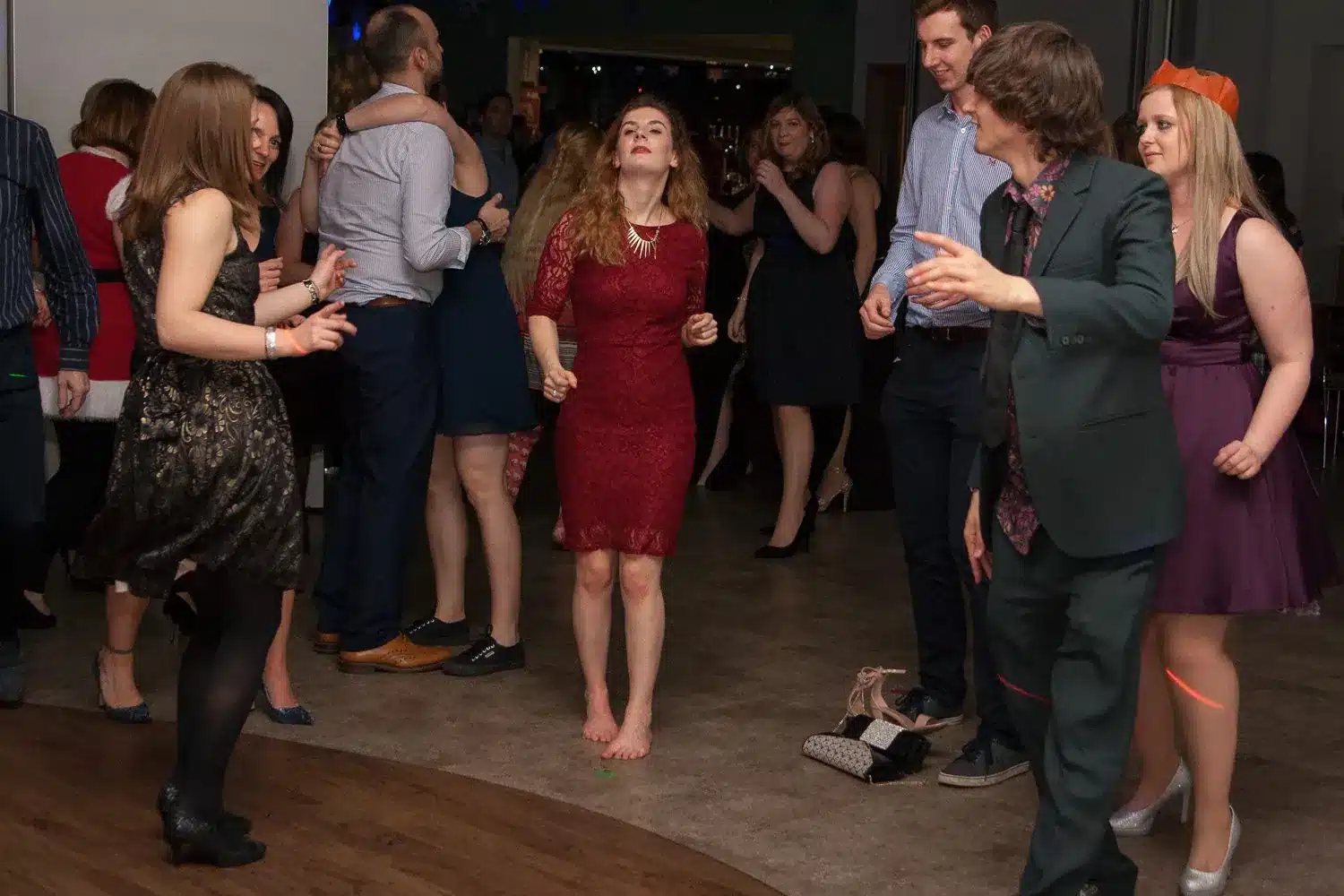 Guests dancing at a party